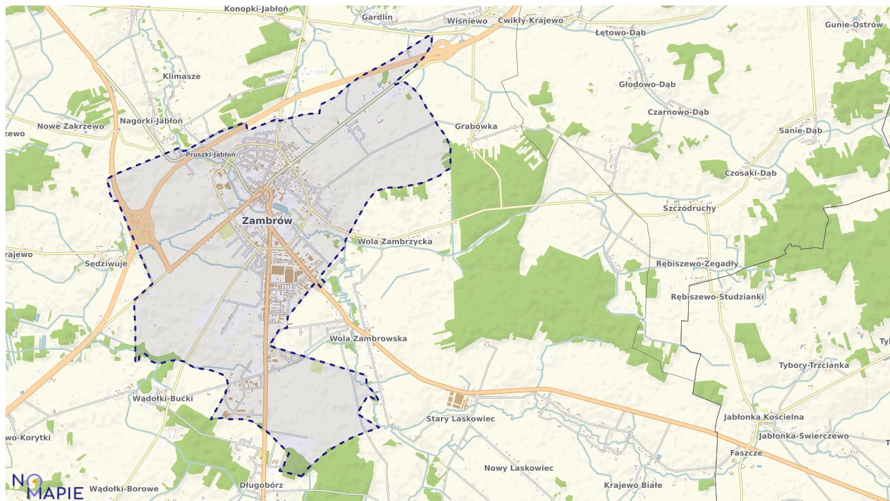 Mapa uzbrojenia terenu Zambrowa